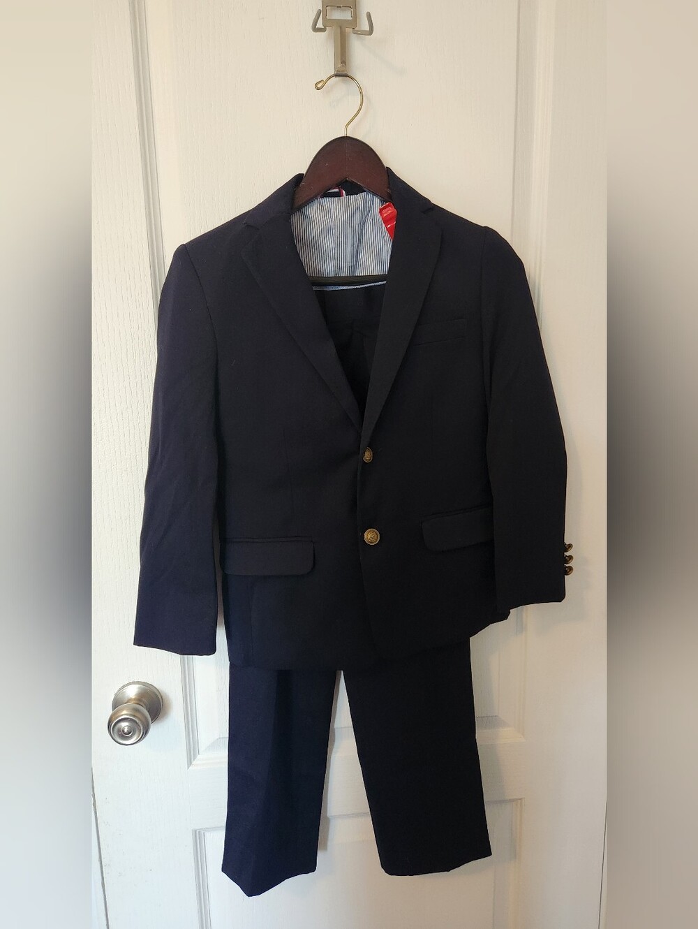 Boys Navy Tommy Hilfiger Suit Size 10